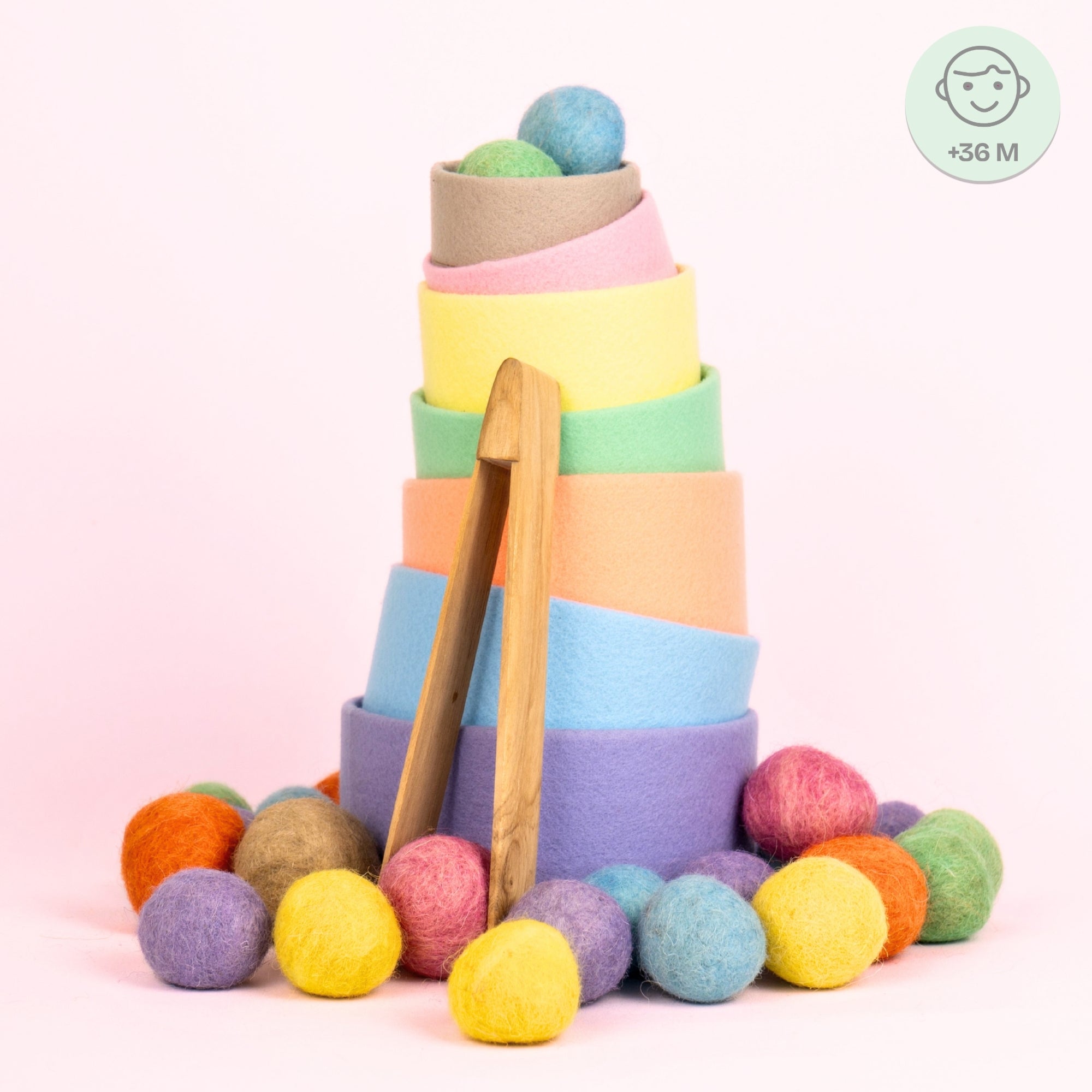 Pastel bariolé