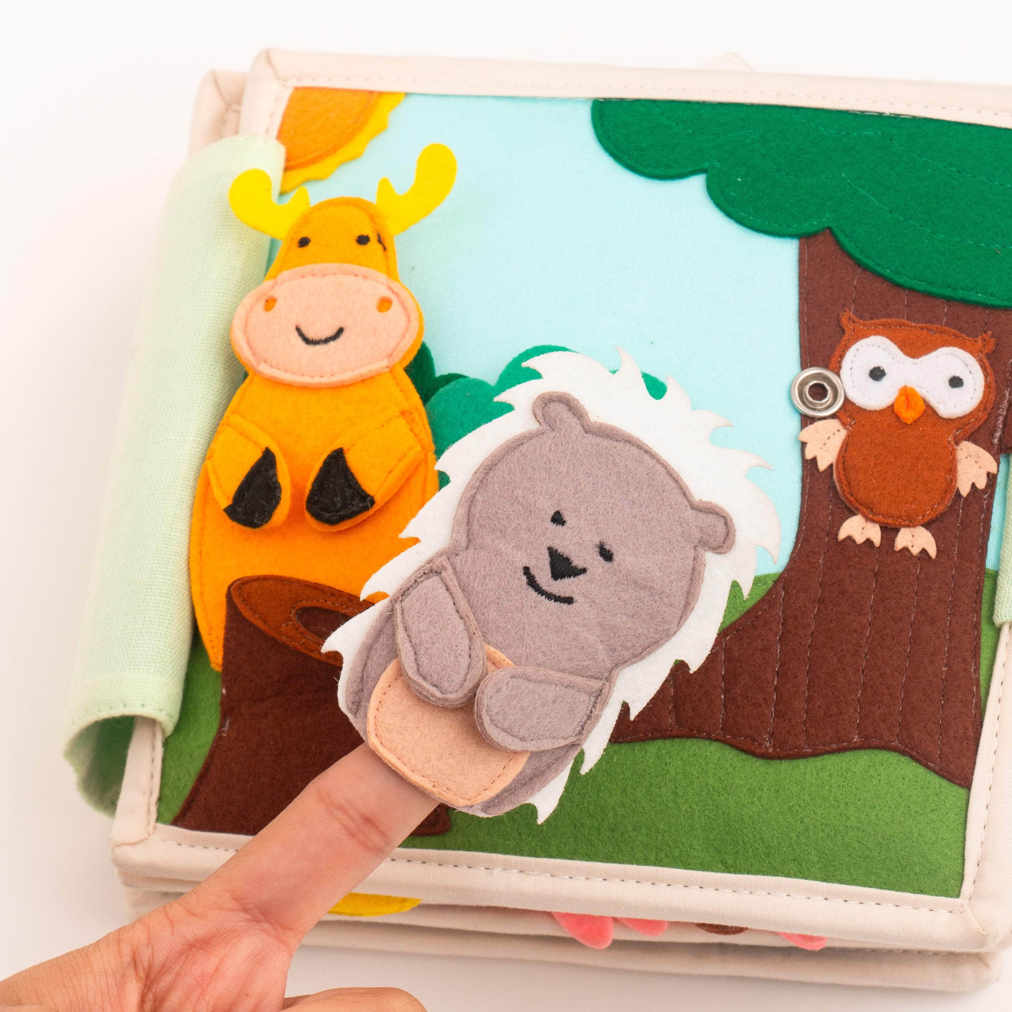 Animal Friends - 6 Pages Mini Quiet Book