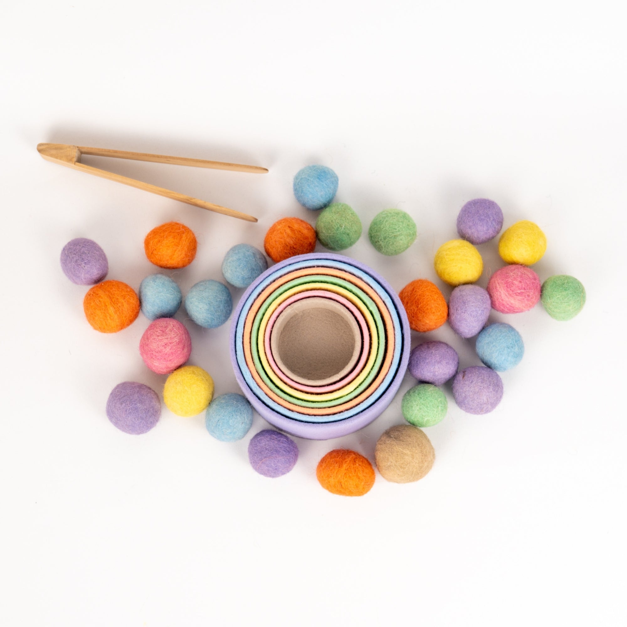 Pastel bariolé