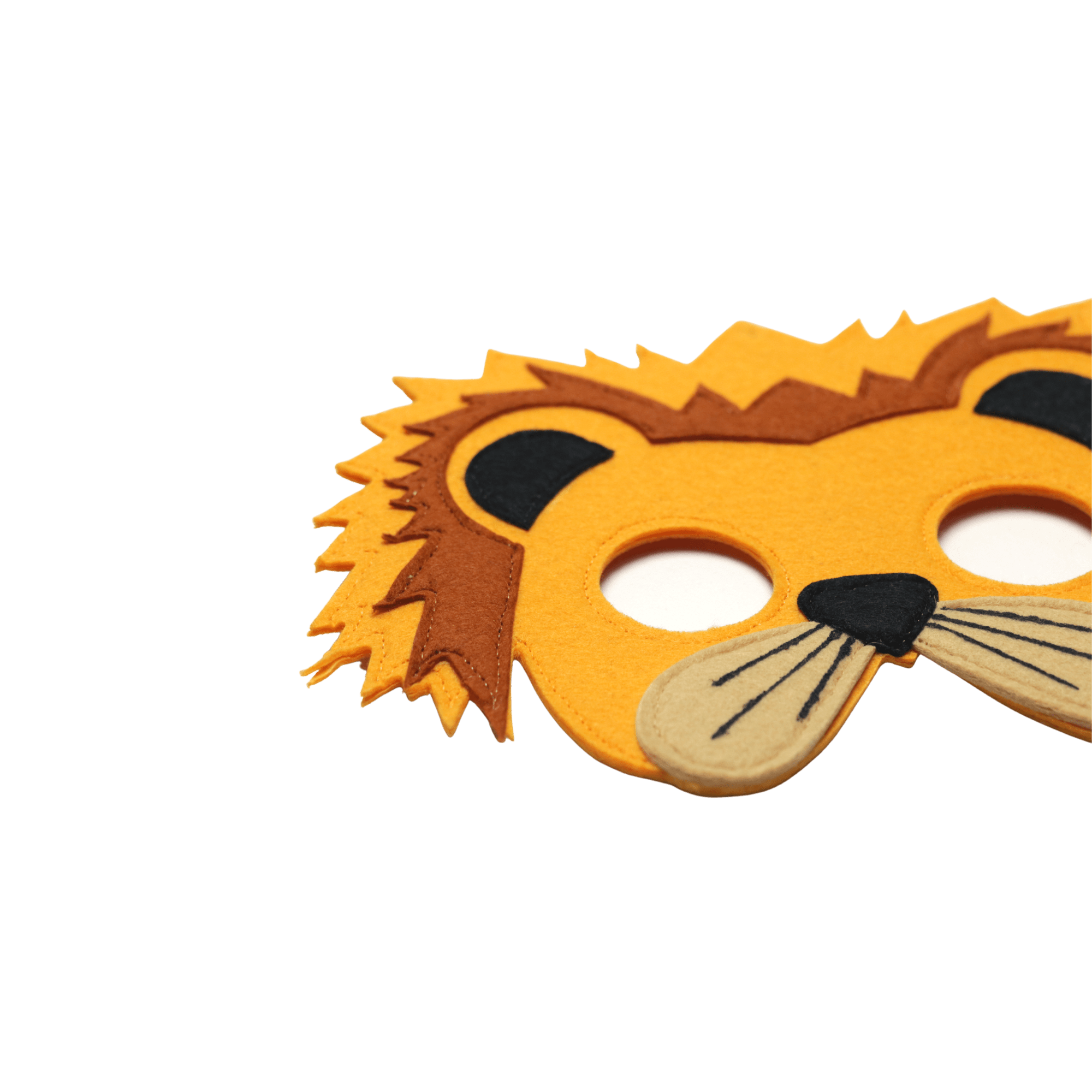 Masque en feutre lion