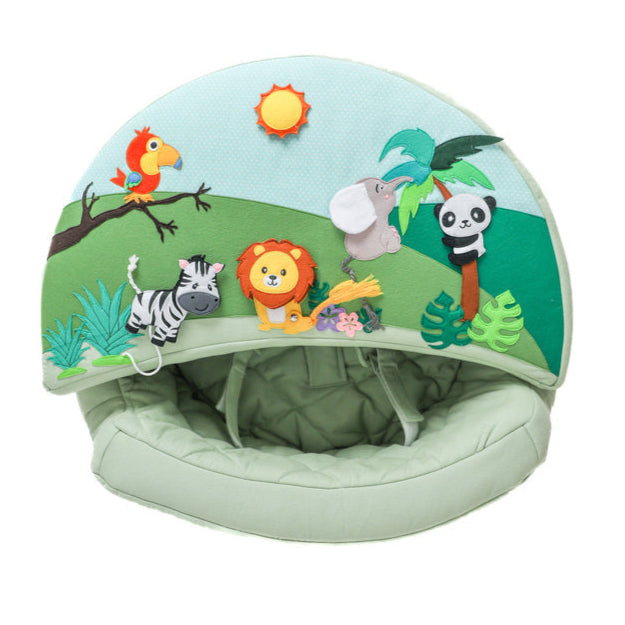 Activity chair round Activity chair Rondo green with jungle cushion