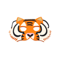 Masque en feutre Tigre