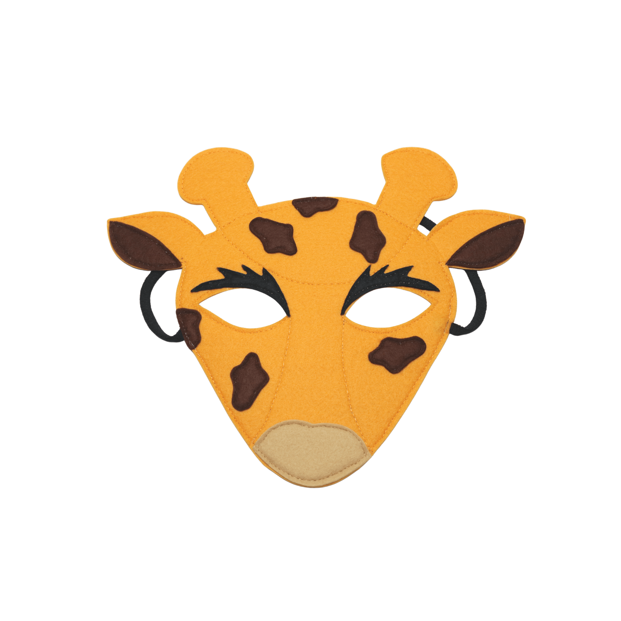 Masque en feutre girafe