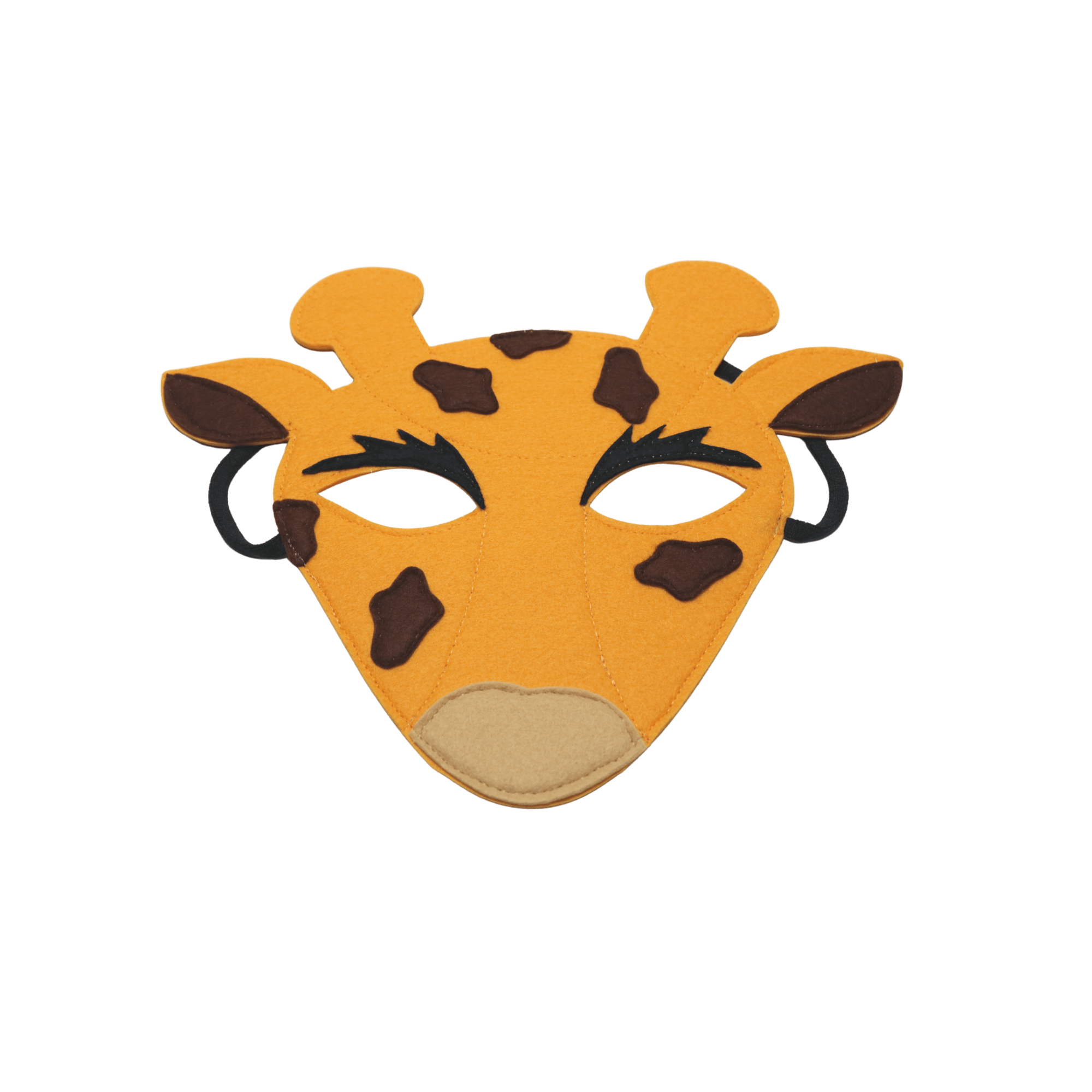 Masque en feutre girafe