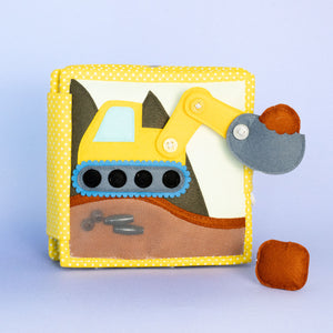 My First Digger - 6 pages Mini Quiet Book