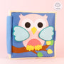 Pastel young owl- 6 Pages Quiet Book