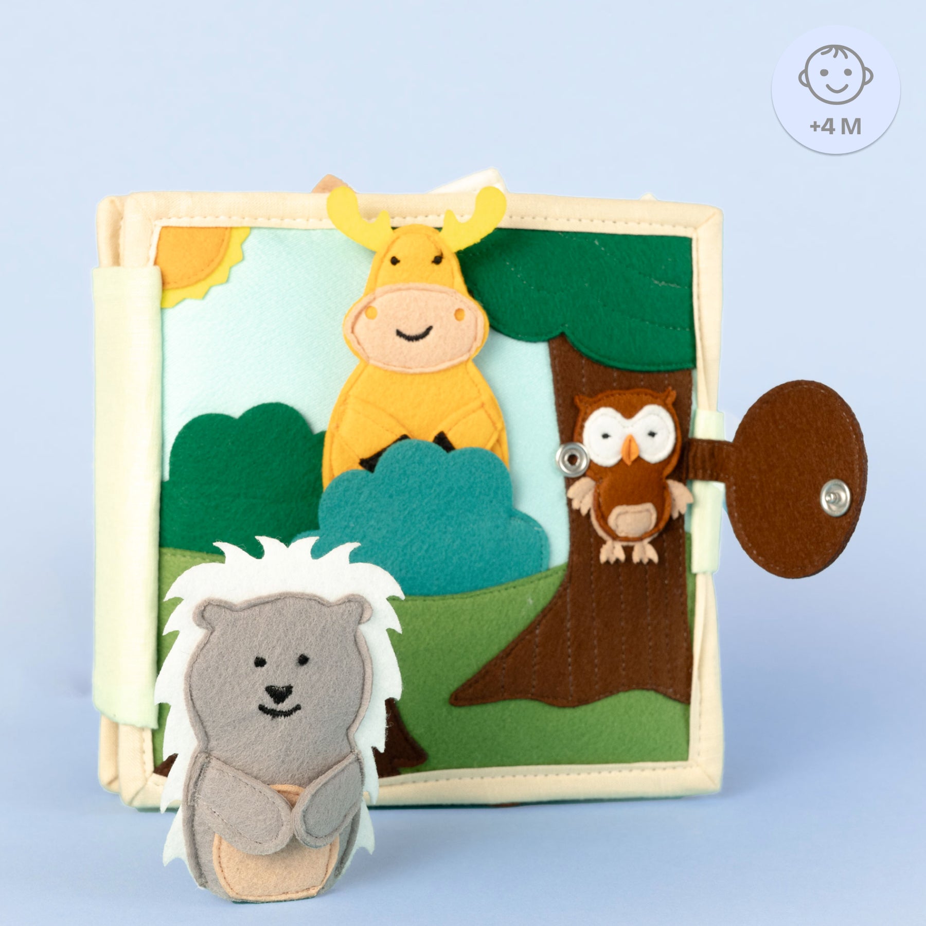 Animal Friends - 6 Pages Mini Quiet Book 