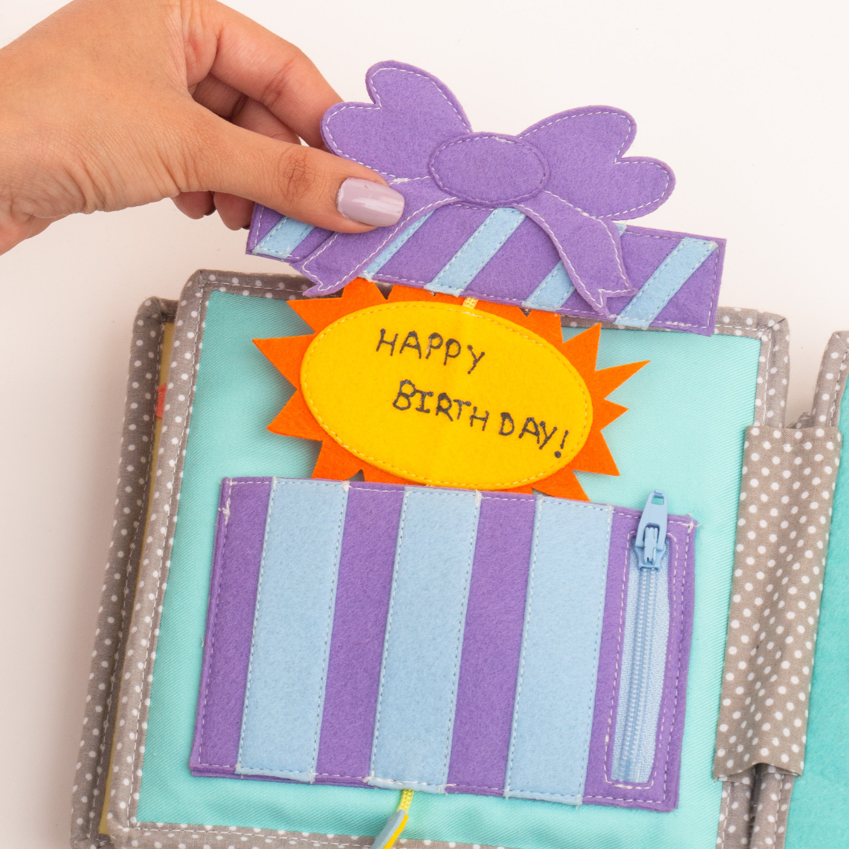 Happy Bearsday - 6 Pages Mini Quiet Book