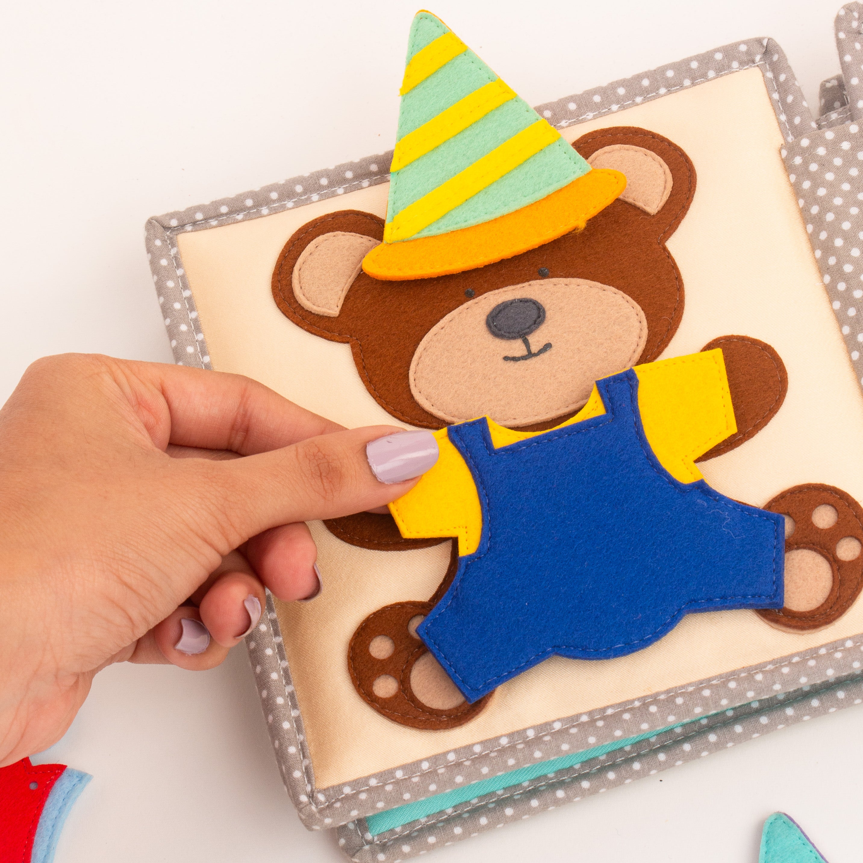 Happy Bearsday - 6 Pages Mini Quiet Book