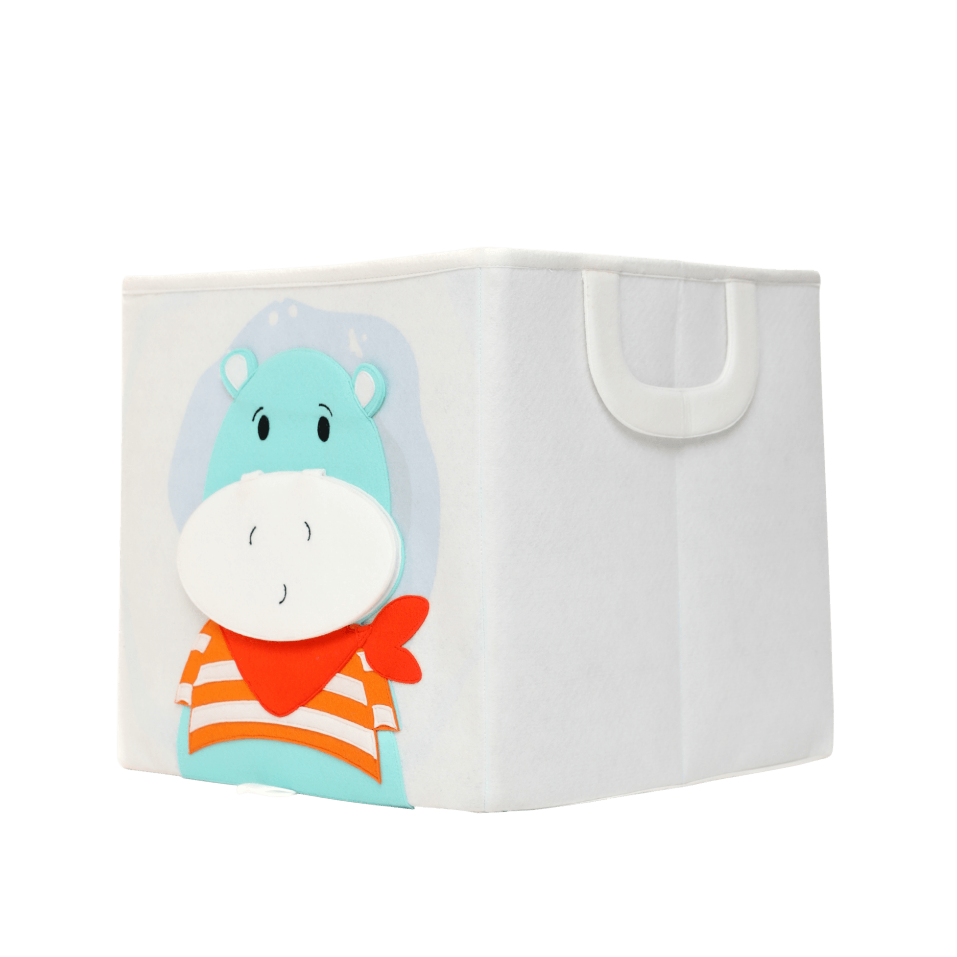 Boîte de rangement - Hippopotame (carrée)