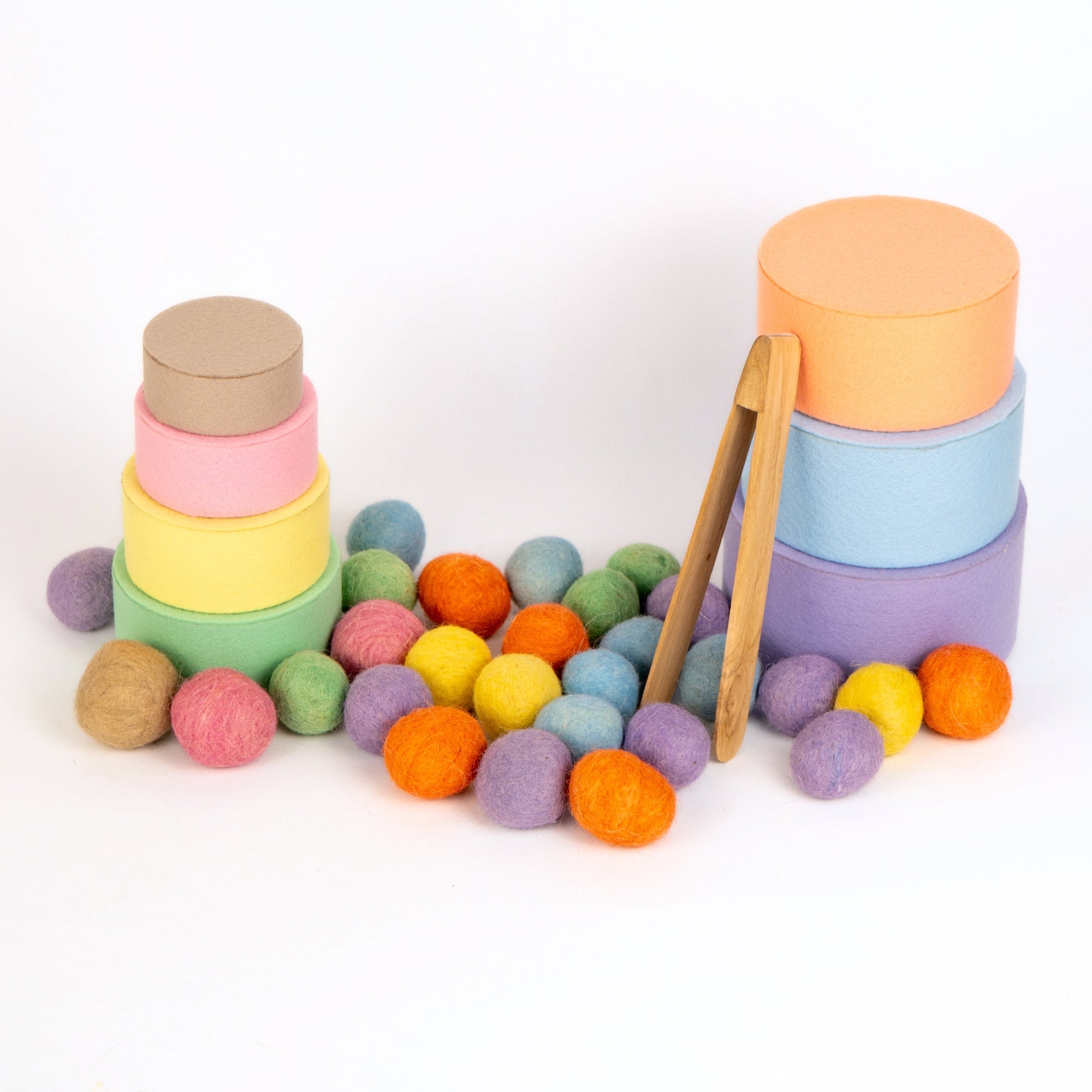 Pastel bariolé